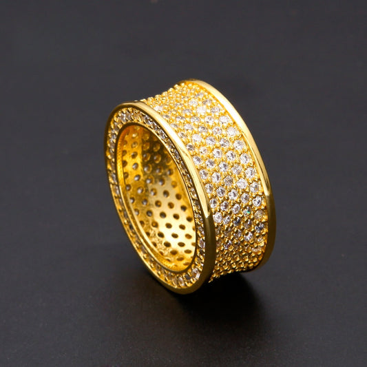 Pavé Round Wide Band Statement Ring alternate product image