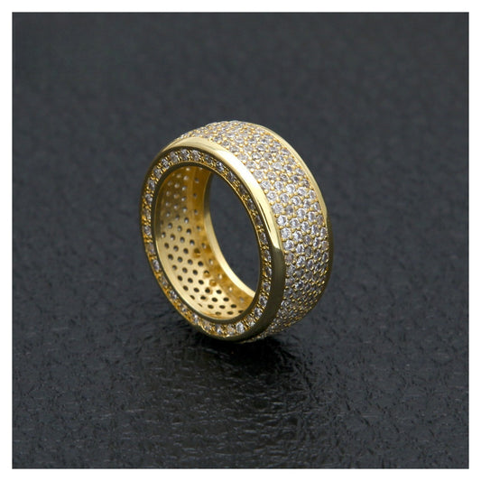 Men’s Round Cubic Zirconia Hip Hop Ring alternate product image