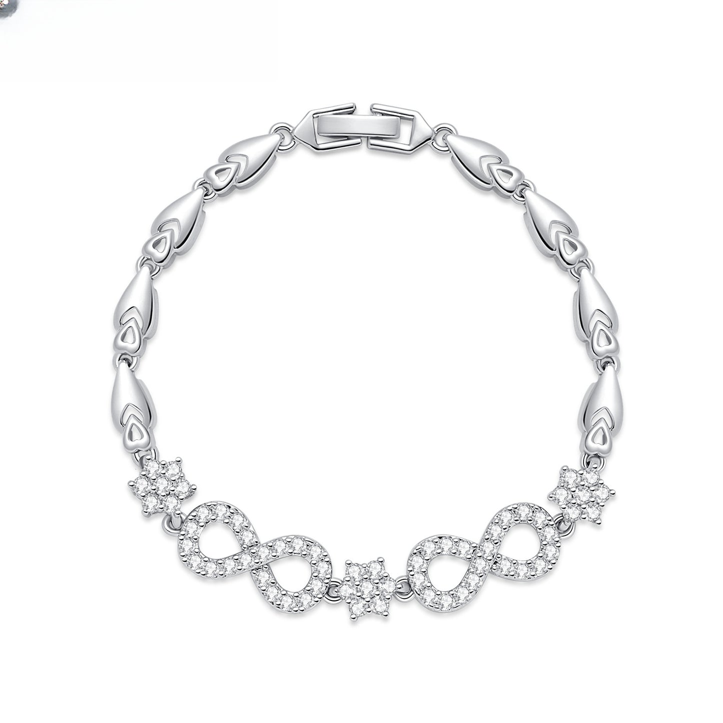 Infinity Heart Minimalist Bracelet for Women