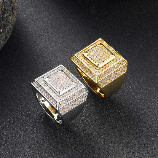 Hip Hop Light Luxury Cross Cubic Zirconia Pendant Necklace for Men