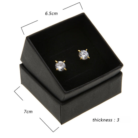 Black Paper Jewelry Gift Box for Bracelet, Necklace, Earrings, Ring & Chain