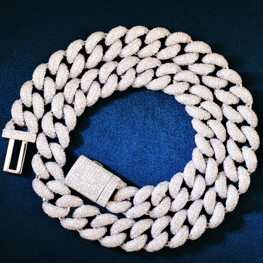 Iced Out Cuban Link Chain Necklace for Men Hip Hop