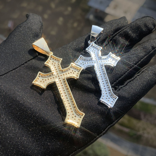 Iced Out Cross Pendant Necklace