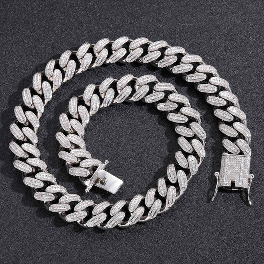 Hip Hop Light Luxury Iced Link Cubic Zirconia Necklace for Men
