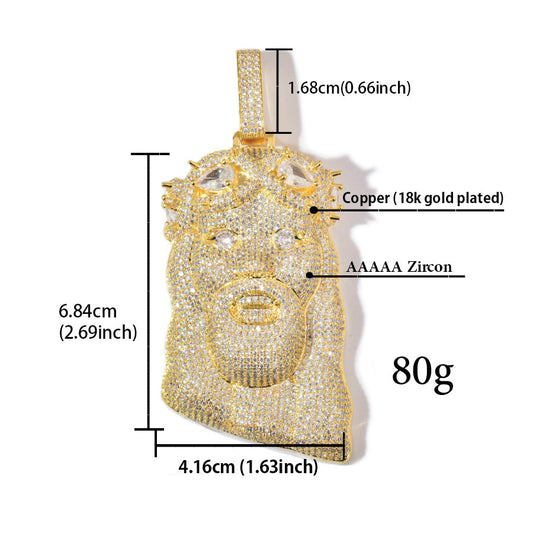 Iced Out Gorilla Pendant Necklace for Men