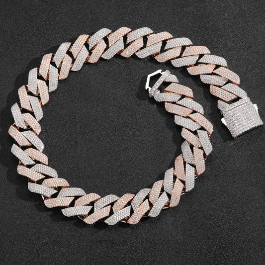 Hip Hop Minimalist Cuban Link Cubic Zirconia Necklace for Men