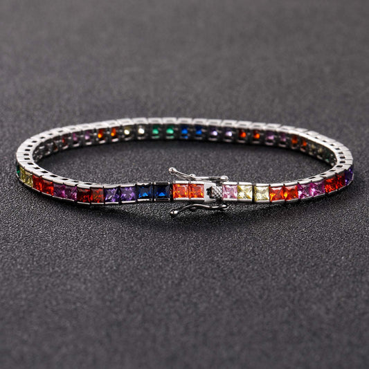 Hip Hop Cuban Link Cubic Zirconia Bracelet for Men