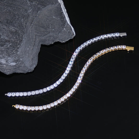 3-5 mm Round CZ Tennis Copper Bracelet - CHA005 alternate product image