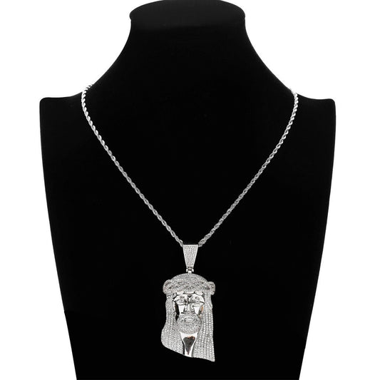Hip Hop Vintage Fashion Cubic Zirconia Pendant Necklace for Men and Women