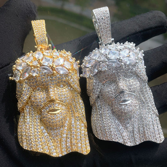 Iced Out Jesus Pendant Necklace