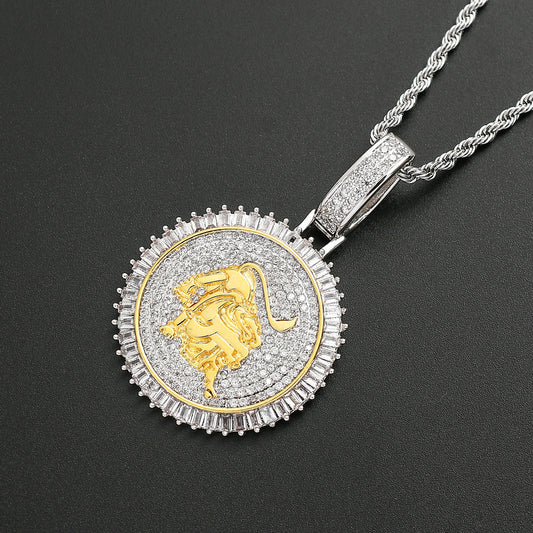 Hip Hop Vintage Money Bag Stainless Steel Pendant Necklace for Men and Women