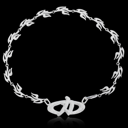 Hip Hop Cuban Link Cubic Zirconia Necklace for Men and Women