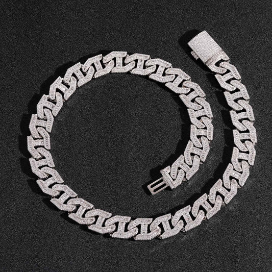 Hip Hop Fashion Cubic Zirconia Necklace for Men