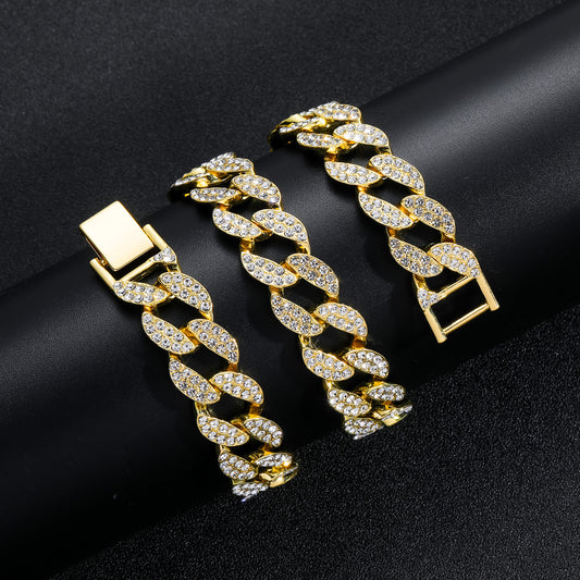 Hip Hop Cuban Link Alloy Necklace for Men