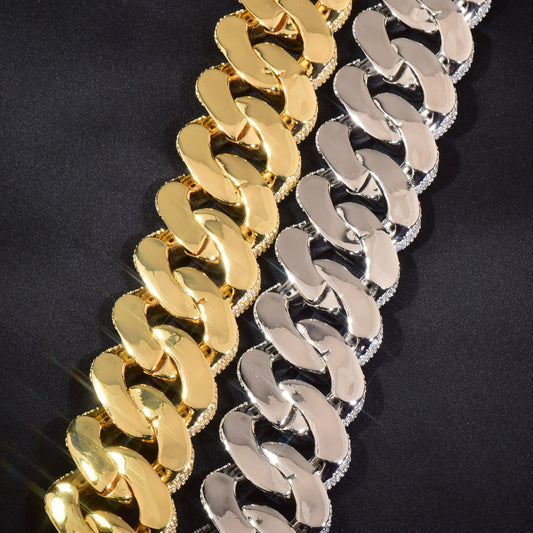 Buckle Cuban Link Iced Out Unisex Statement Chain
