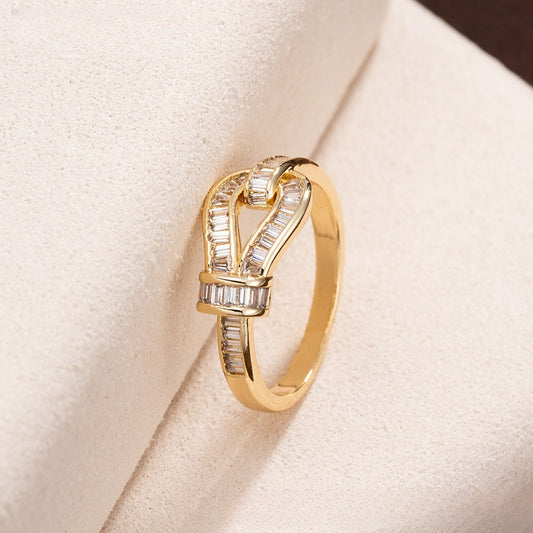 Women’s Minimalist Clover Statement Ring