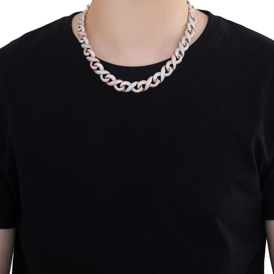 Hip Hop Cuban Link Copper Necklace for Men