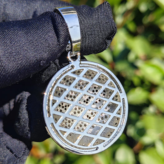 Iced Out Skull Face Pendant Necklace Unisex Hip Hop Statement Chain