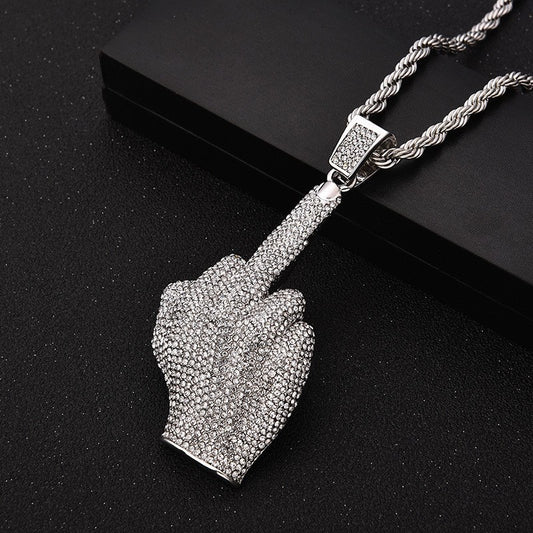 Hip Hop Fashion Alloy Pendant Necklace for Men and Women