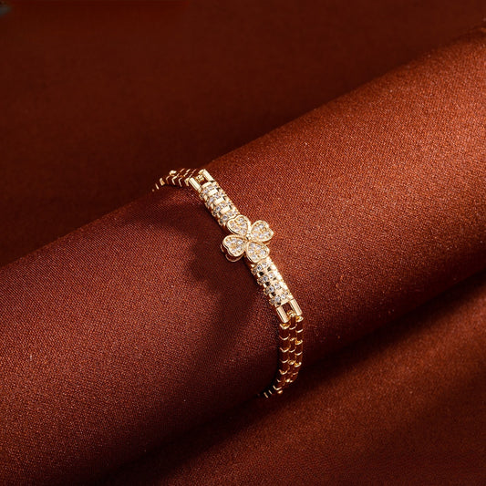 Camellia Heart Bracelet for Women