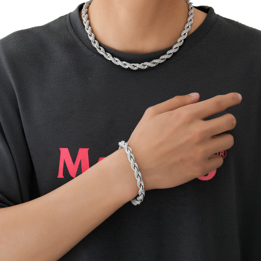 Hip Hop Dragon Cubic Zirconia Pendant Necklace for Men