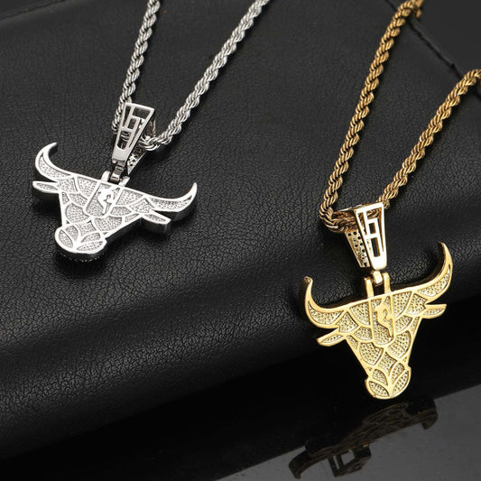 Hip Hop Fashion Cubic Zirconia Pendant Necklace for Men and Women