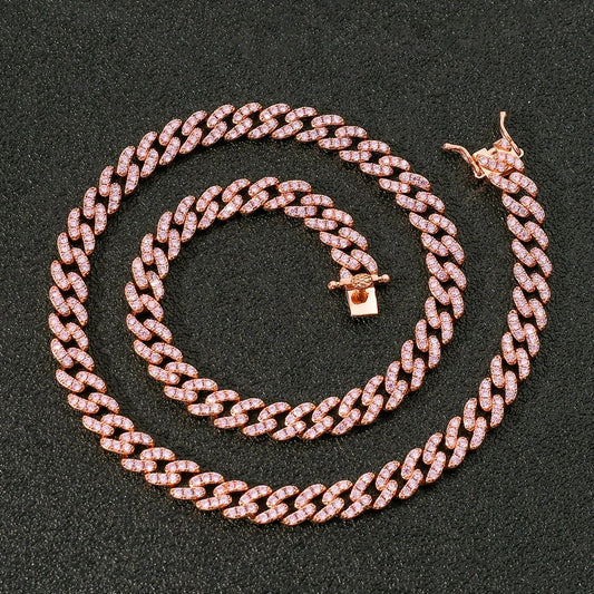 Hip Hop Minimalist Cuban Link Copper Necklace for Men and Women