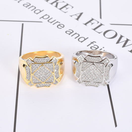 Light Luxury Round Iced Link Cubic Zirconia Bracelet for Men and Women