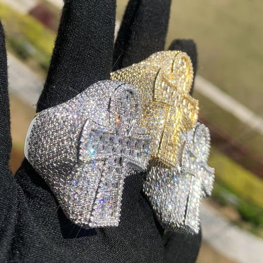 Iced Out Cross Ring alternate product image
