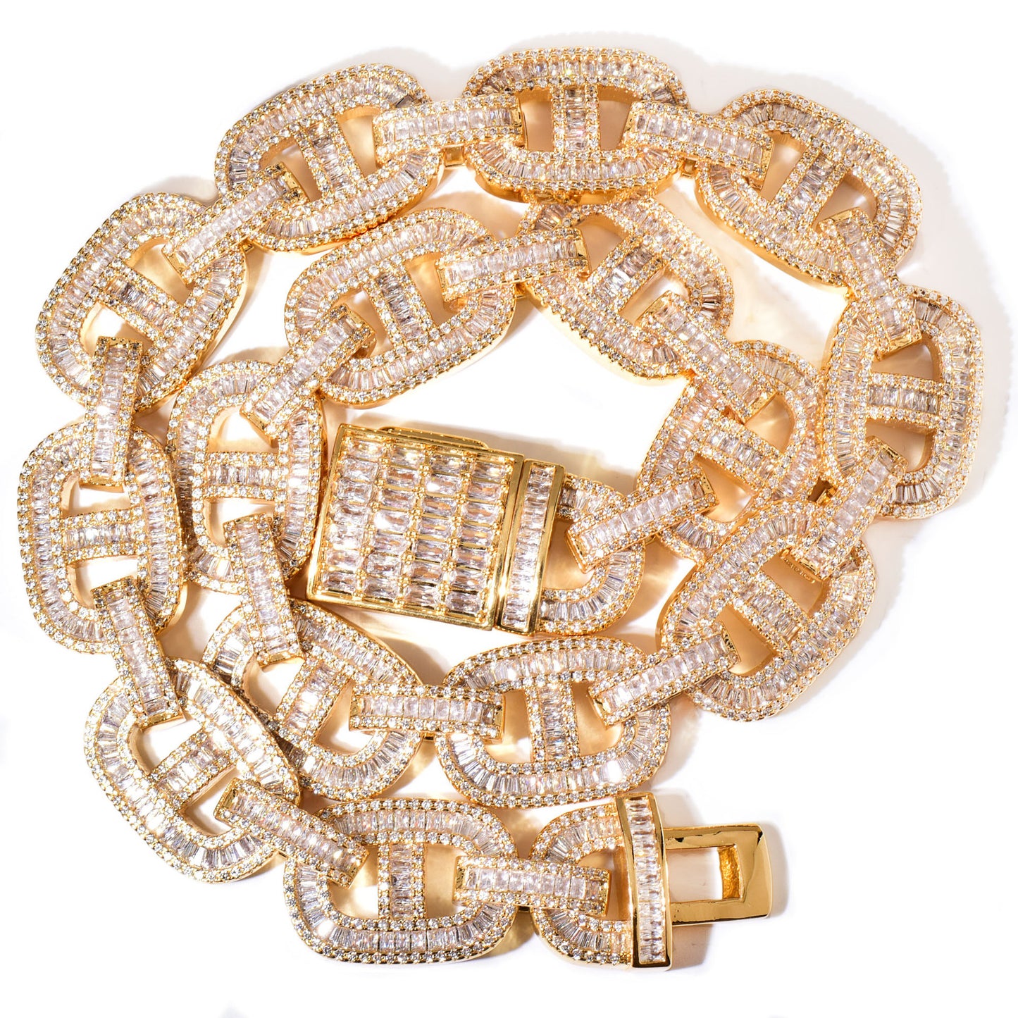 Iced Out Cuban Link Chain Set