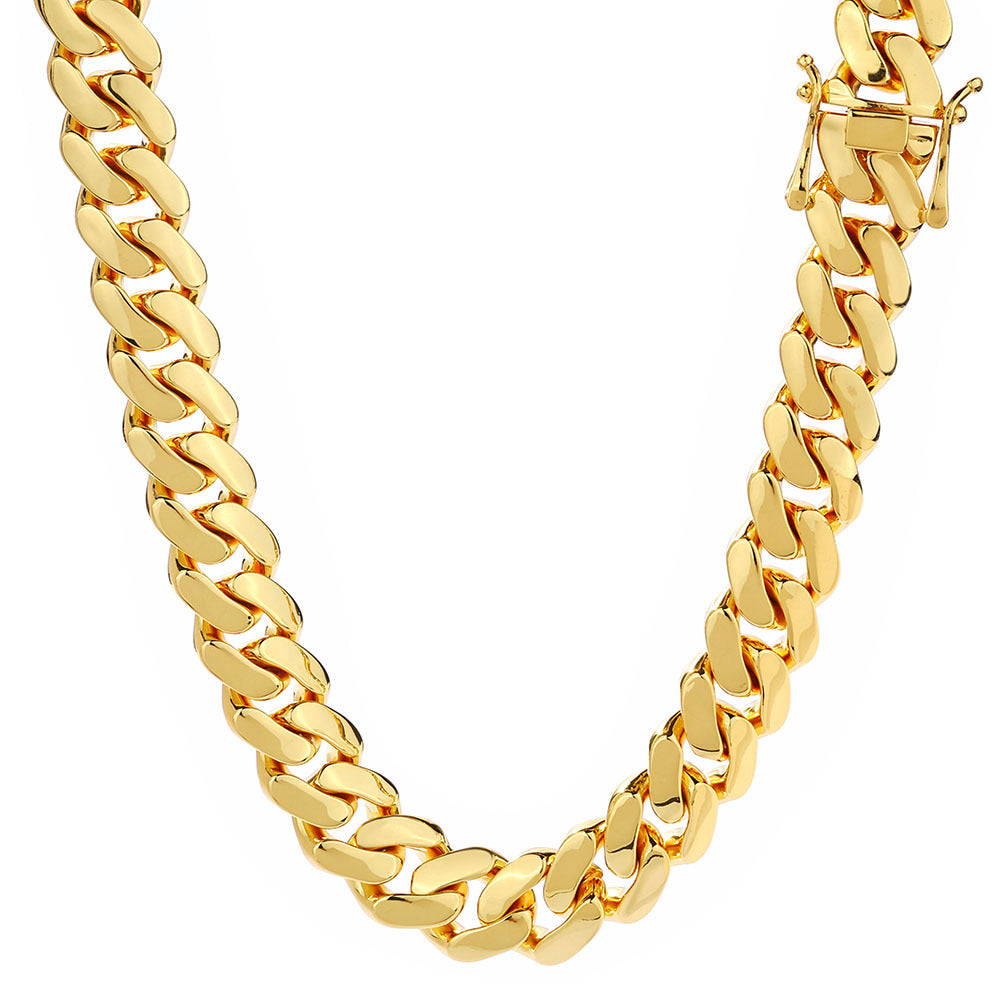 10-22 mm Faceted Polished Cuban Copper Necklace or Bracelet - CHA268 product image