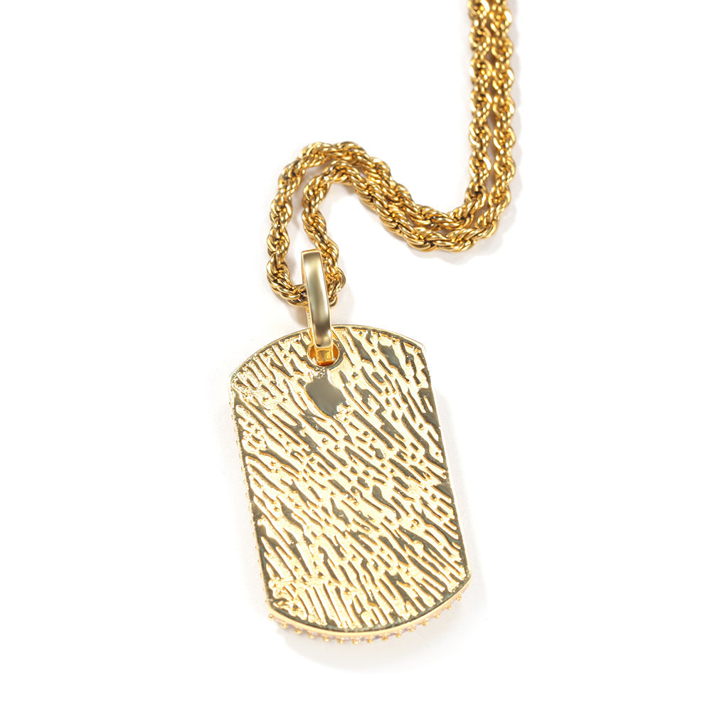 Iced Cross Pendant Necklace with Twisted Rope Chain for Women and Men, Gold Plated or Silver Plated Statement Hip Hop Jewelry