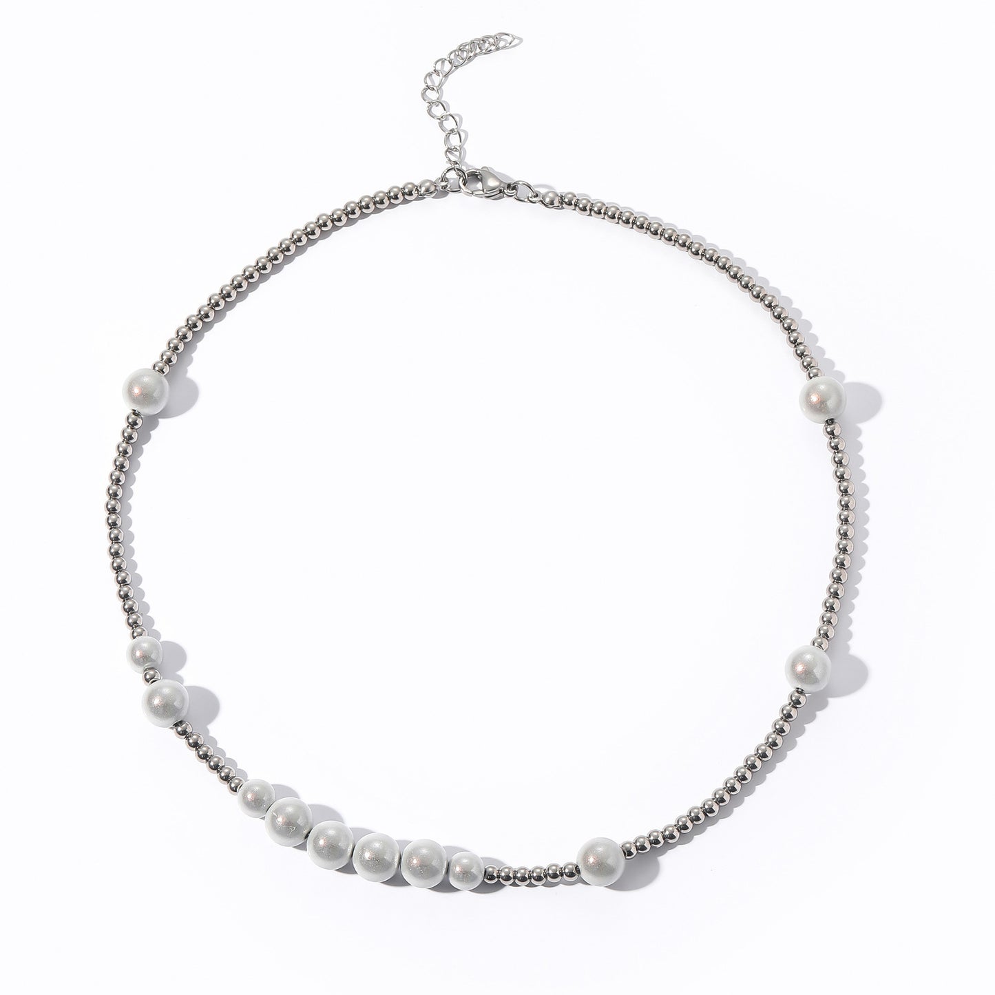 Hip Hop Vintage Fashion Pearl Necklace for Men