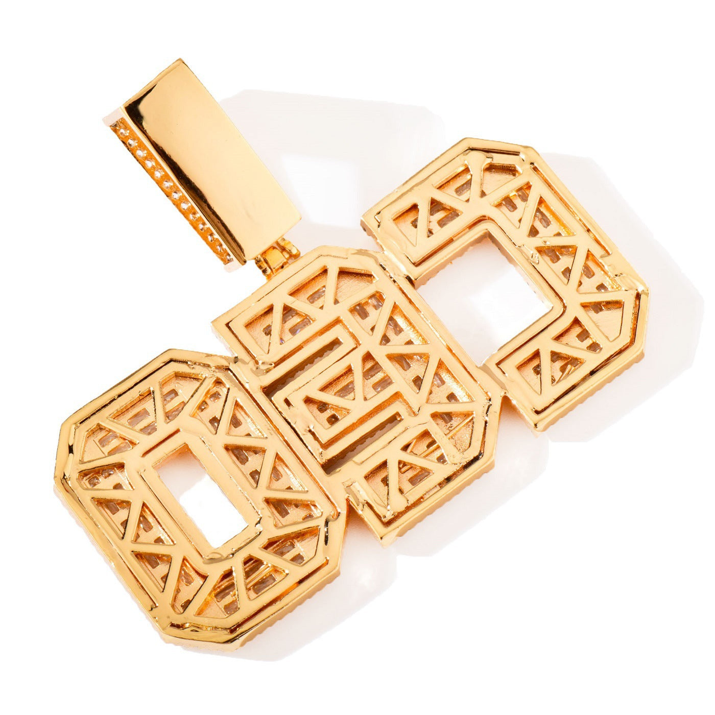 Unisex Iced Out CEO Letter Pendant Necklace