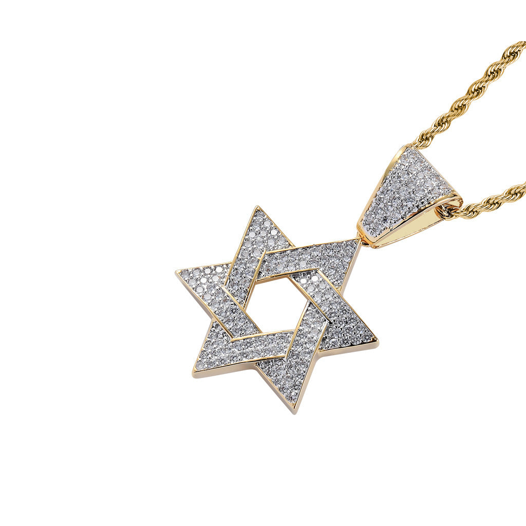 Hip Hop Minimalist Fashion Copper Pendant Necklace for Men and Women