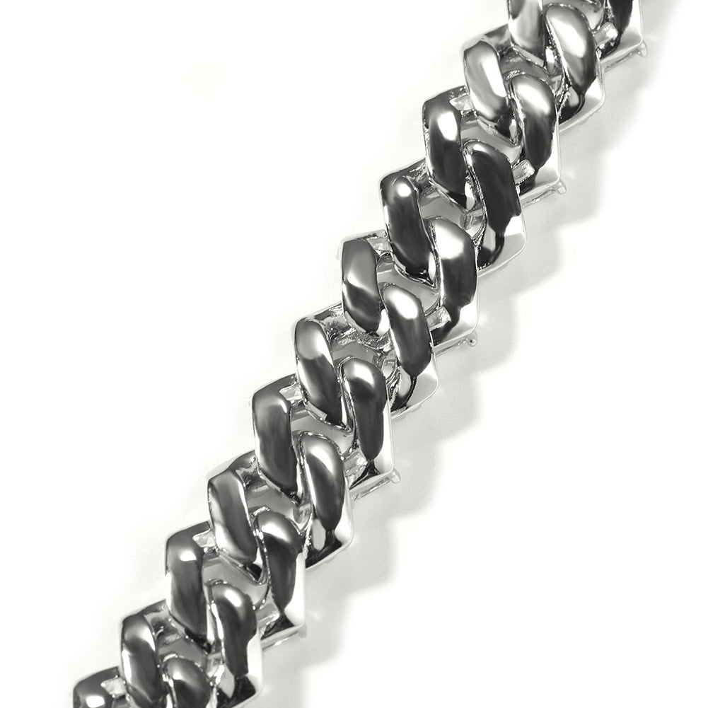 Iced Out Cubic Zirconia Line Chain Necklace Bracelet Set for Women and Men, Gold Plated or Silver Plated Statement Jewelry