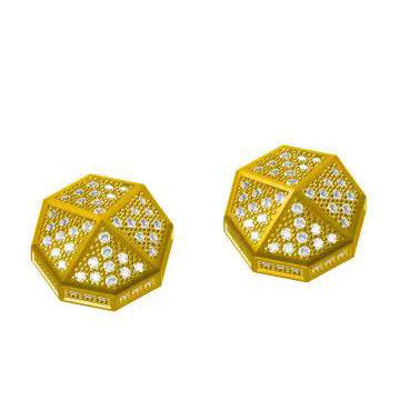 Hip Hop Geometric Stud Earrings