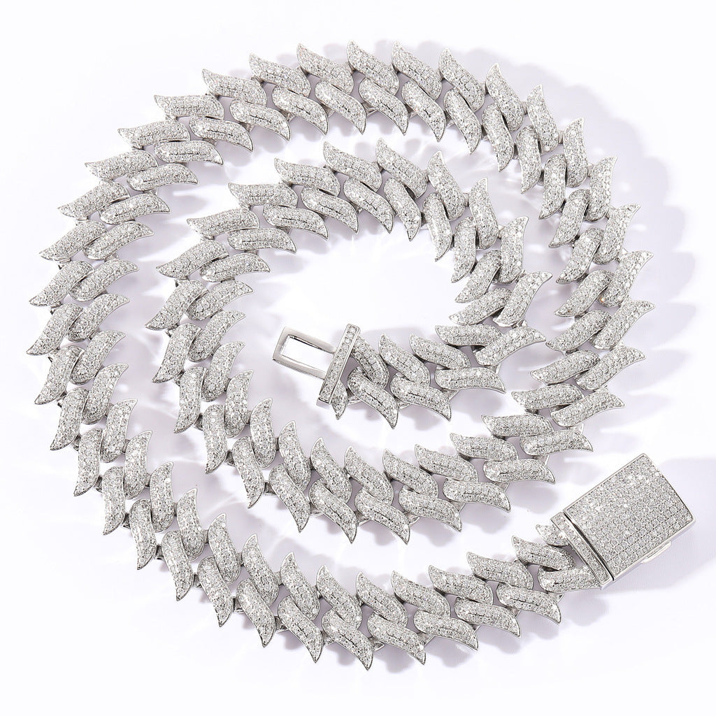 Hip Hop Fashion Cubic Zirconia Necklace for Men