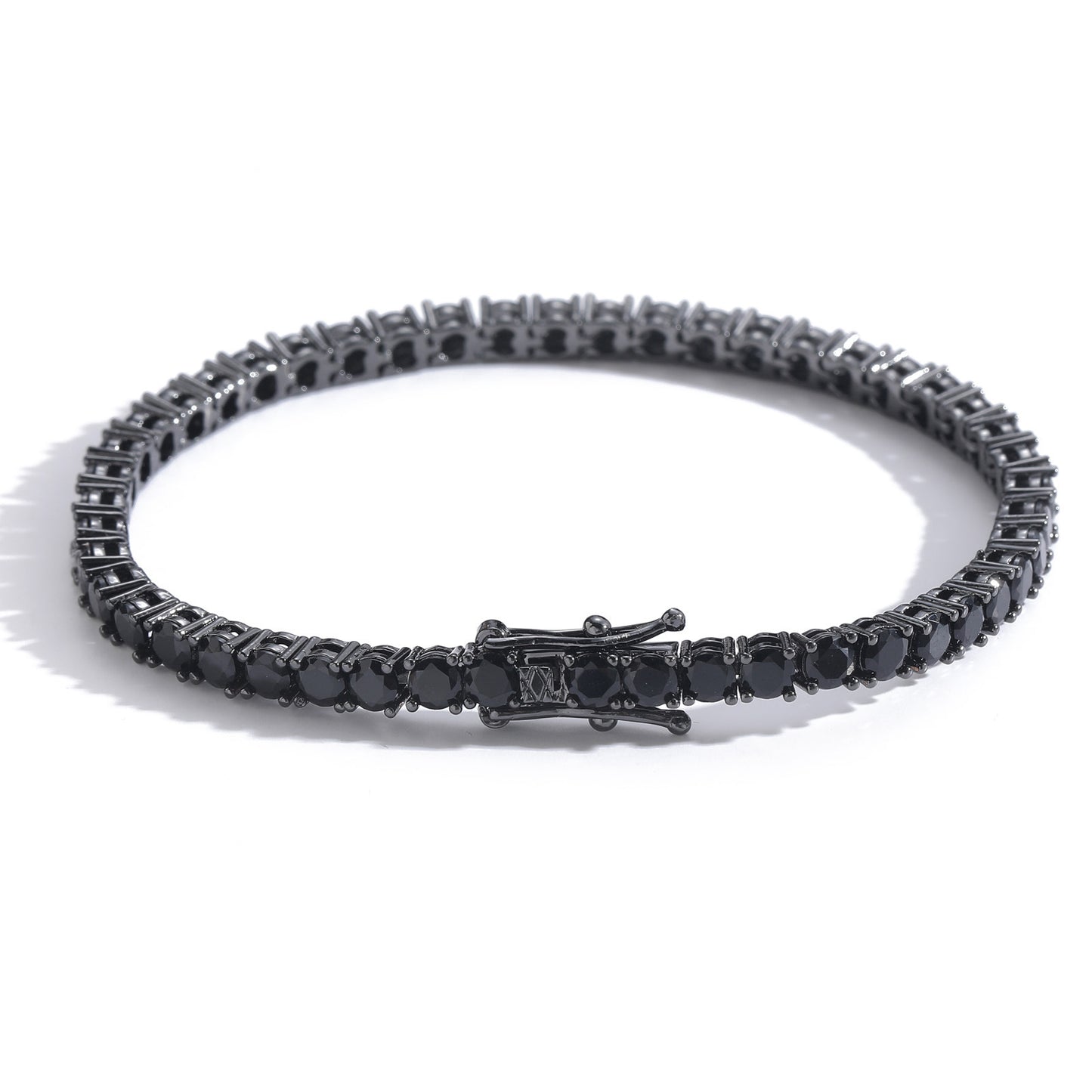 Hip Hop Light Luxury Tennis Chain Cubic Zirconia Bracelet for Men