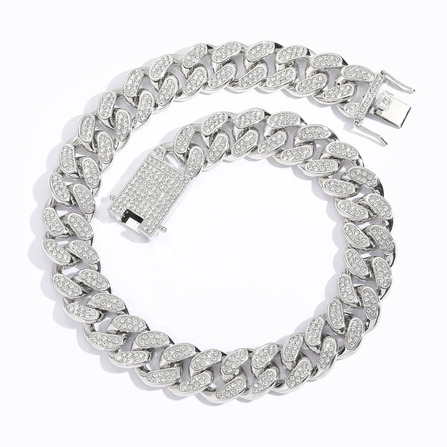 Hip Hop Cuban Link Alloy Necklace for Men