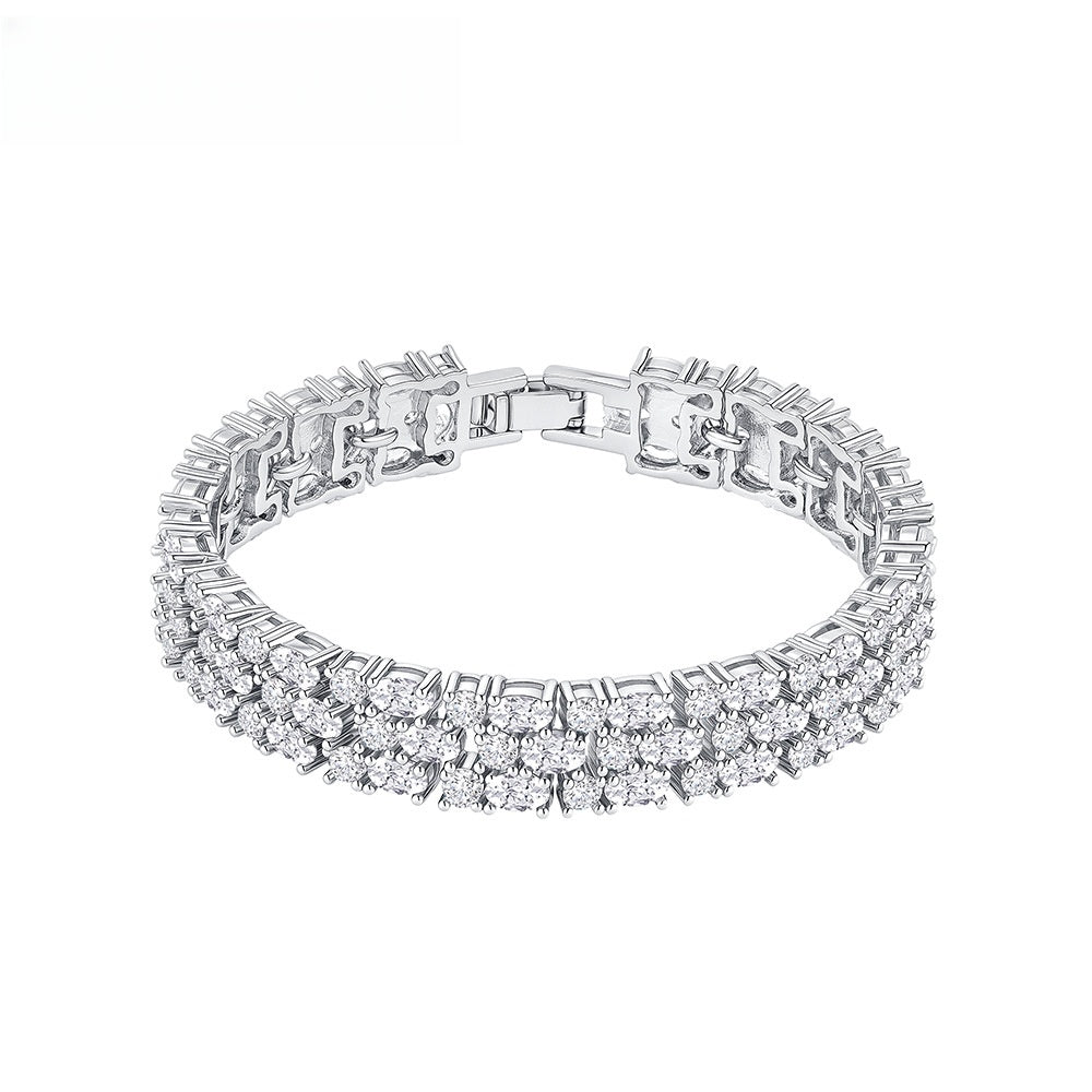 Oval Gem Tennis Bracelet for Women