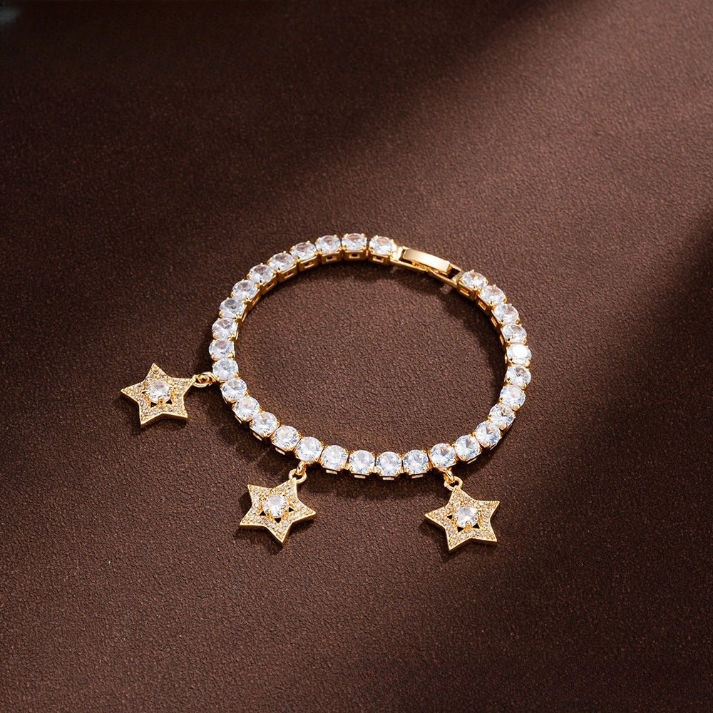 Floral Tennis Bracelet for Women