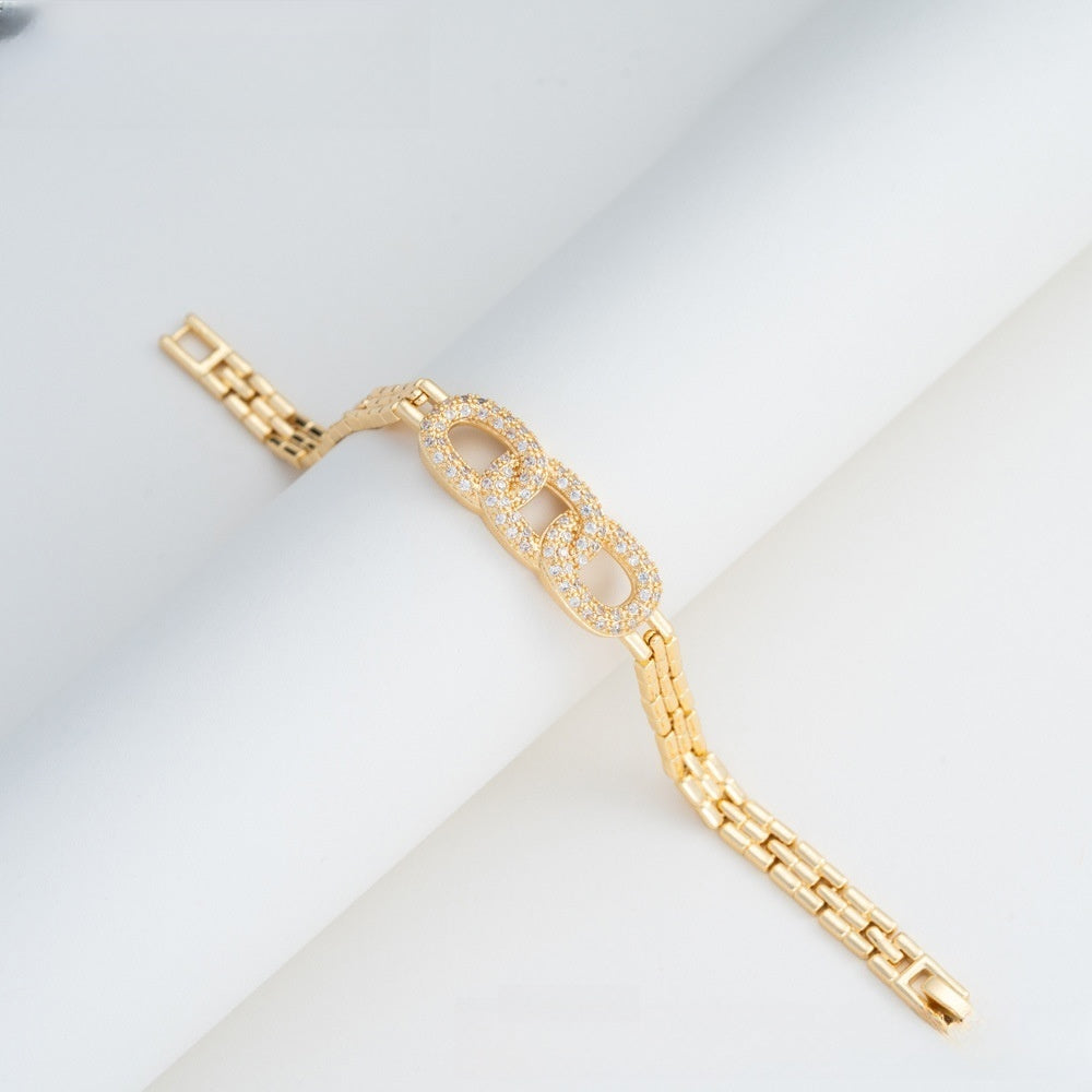 Camellia Charm Minimalist Bracelet for Women