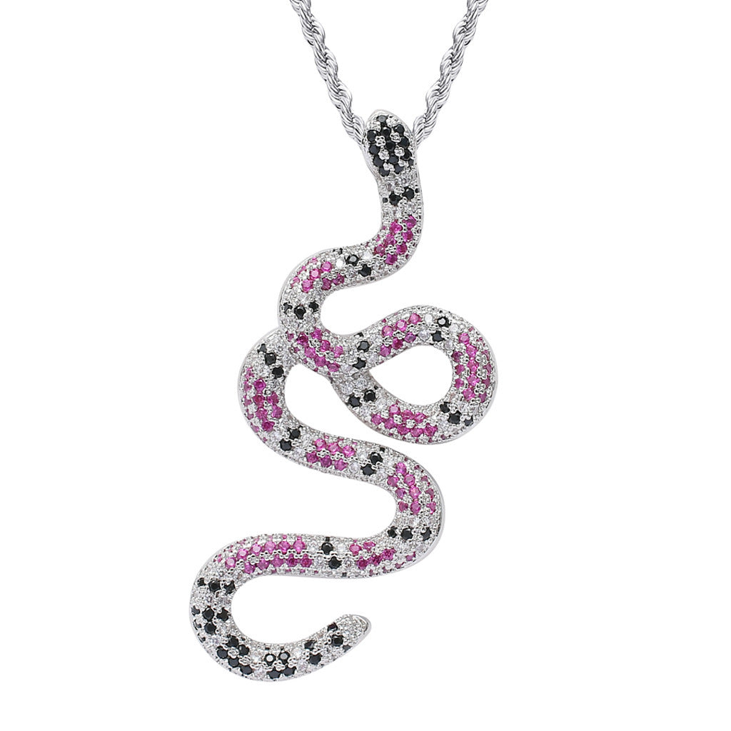 Light Luxury Cross Cubic Zirconia Pendant Necklace for Men and Women