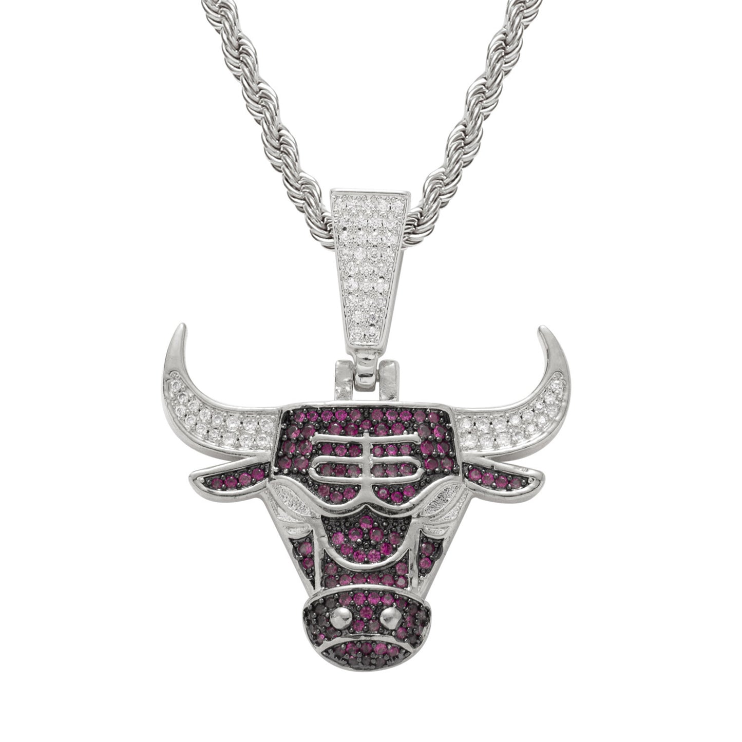 Hip Hop Fashion Cubic Zirconia Pendant Necklace for Men and Women