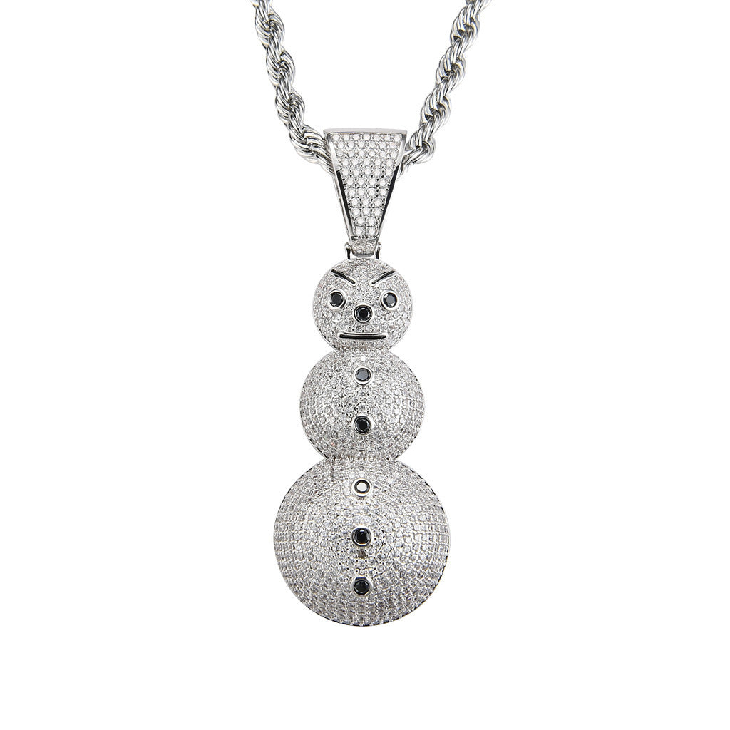 Hip Hop Minimalist Fashion Copper Pendant Necklace for Men and Women