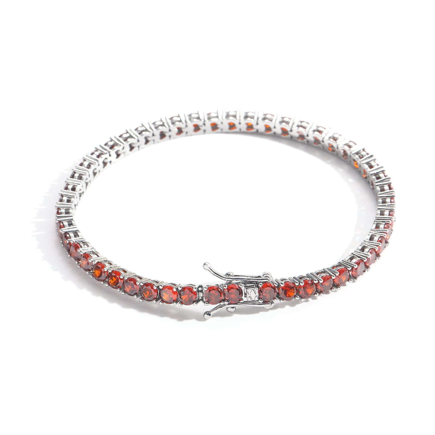 Hip Hop Tennis Chain Cubic Zirconia Bracelet for Men and Women