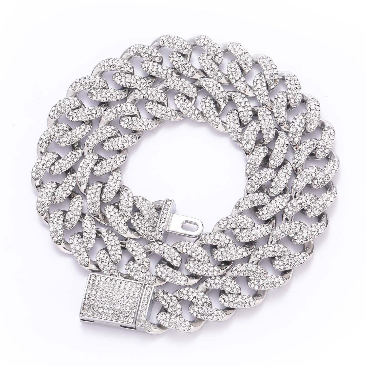 Hip Hop Cuban Link Alloy Necklace for Men
