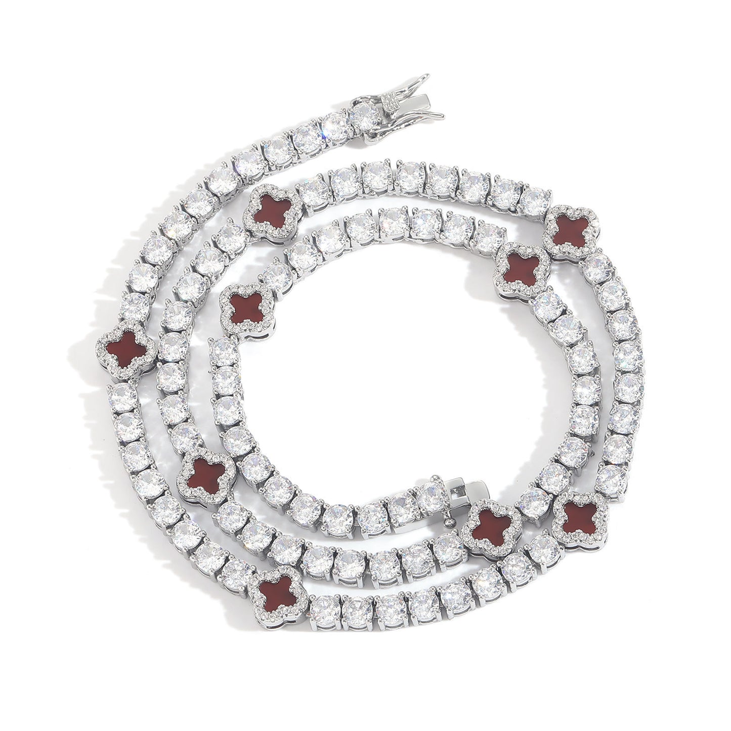 Cuban Link Bubble Cubic Zirconia Necklace for Men