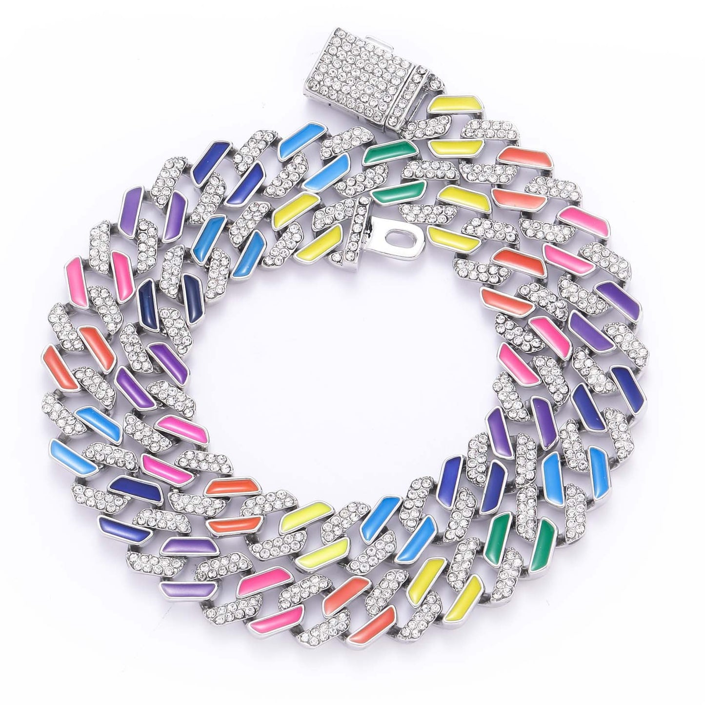 Hip Hop Punk Cuban Link Alloy Necklace for Men and Women